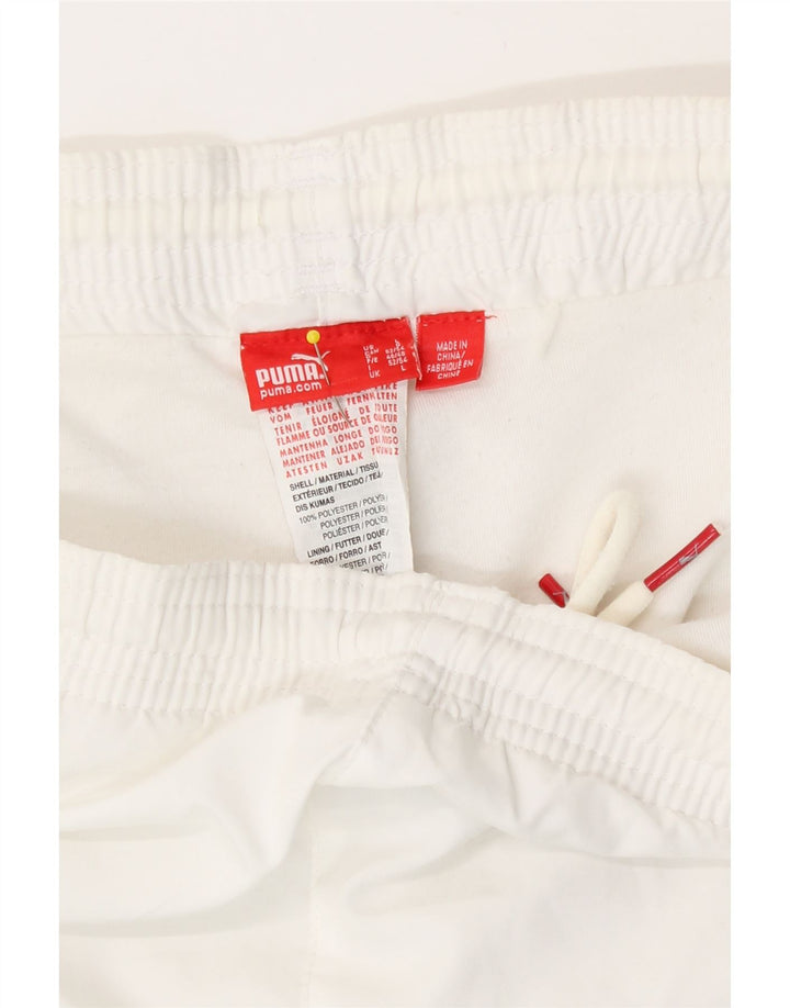 Puma Short de sport pour homme Large Blanc Polyester