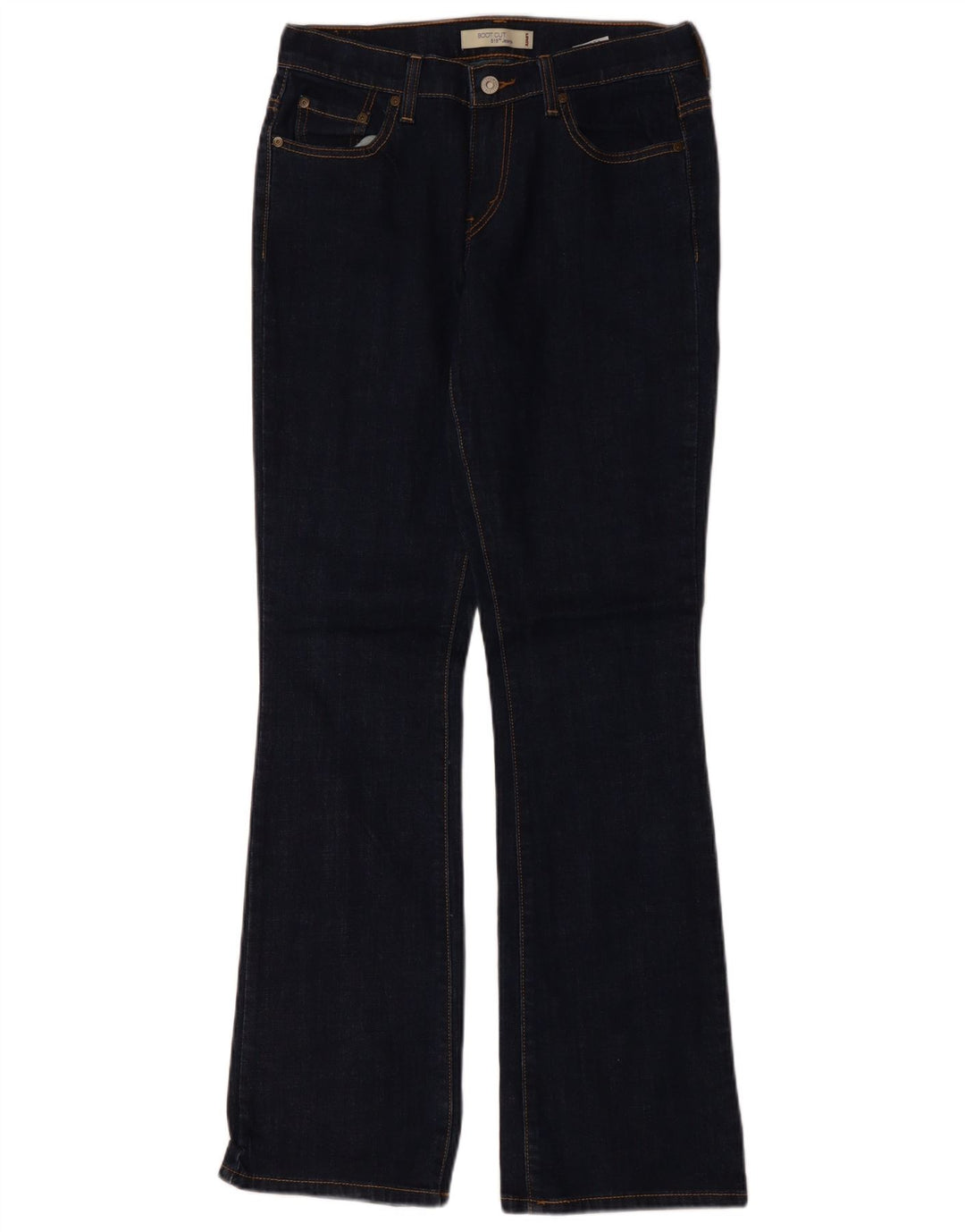 LEVI'S Jean bootcut 515 pour femme US 6 Medium W30 L33 Bleu marine en coton
