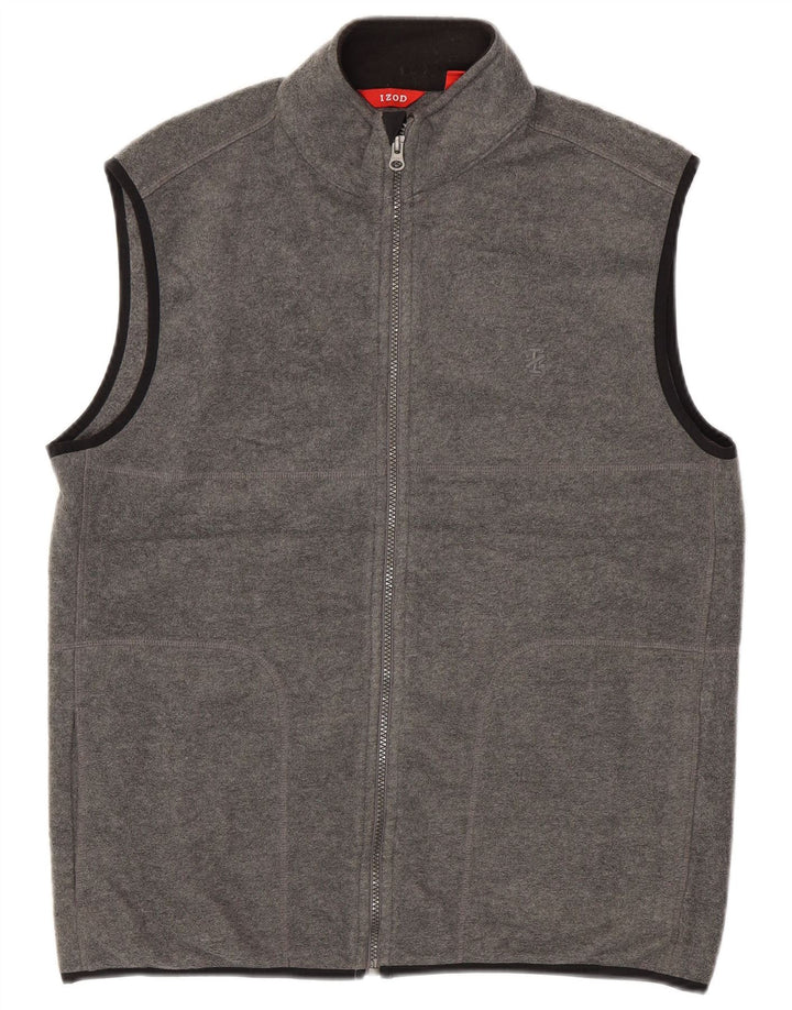 IZOD Gilet Polaire Homme UK 38 Gris Moyen Polyester