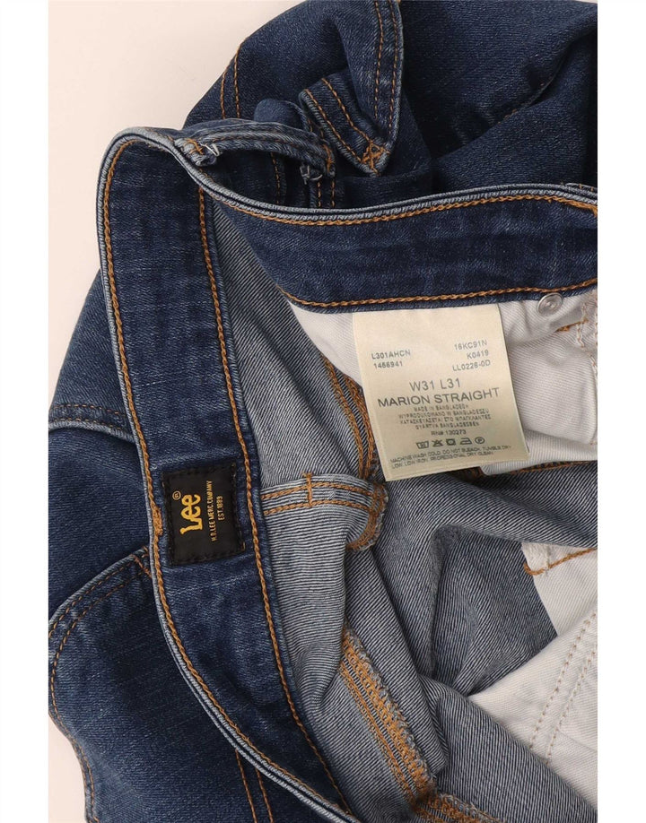 Lee Jean Droit Marion Femme W31 L31 Bleu Coton