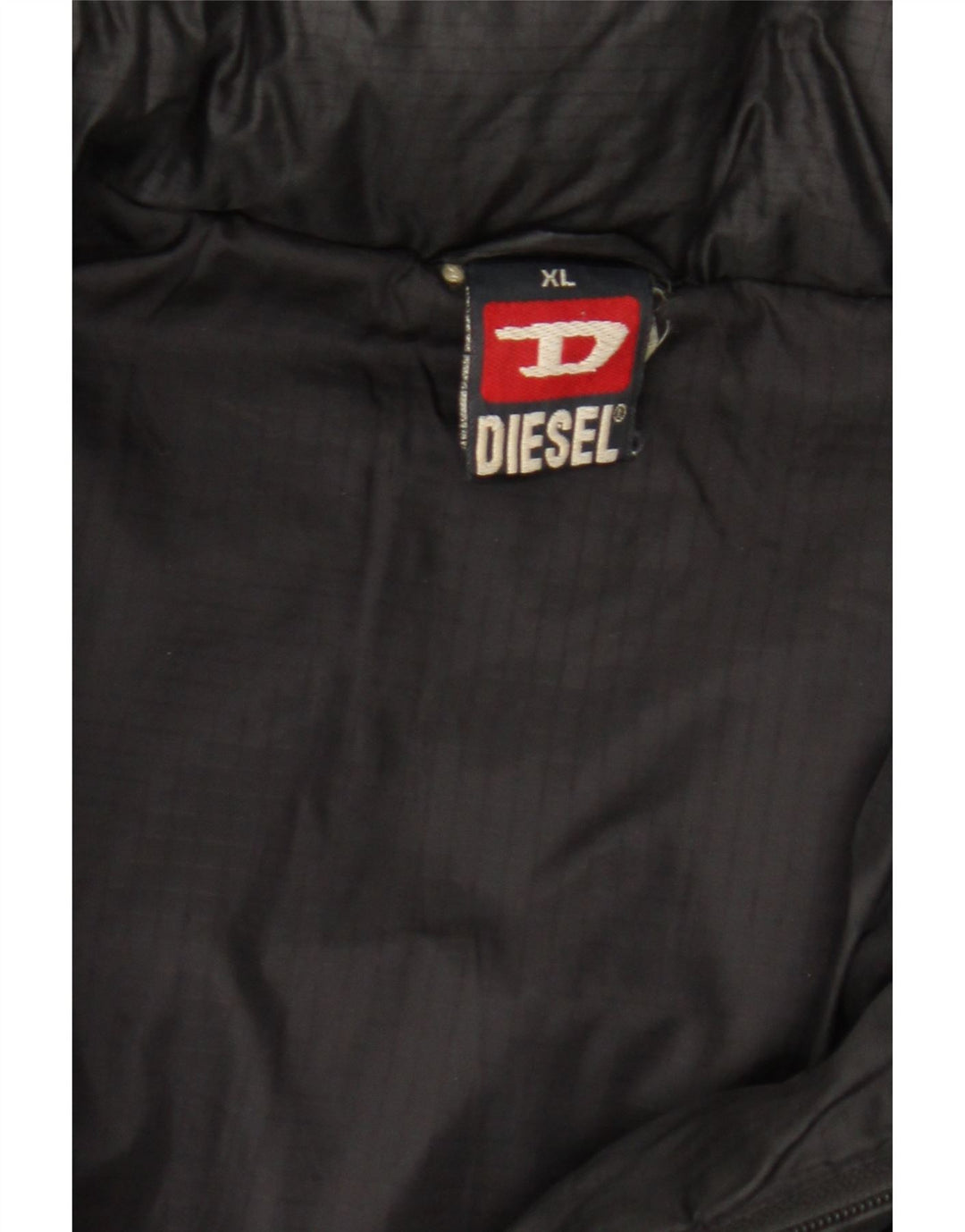 Diesel Veste matelassée à capuche pour homme UK 42 XL Noir