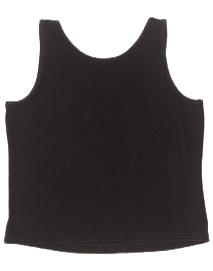 Sergio Tacchini Débardeur court pour femme UK 10 Small Noir
