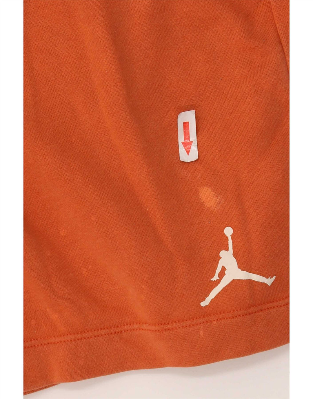 Jordan Short de sport graphique pour homme Petit coton orange