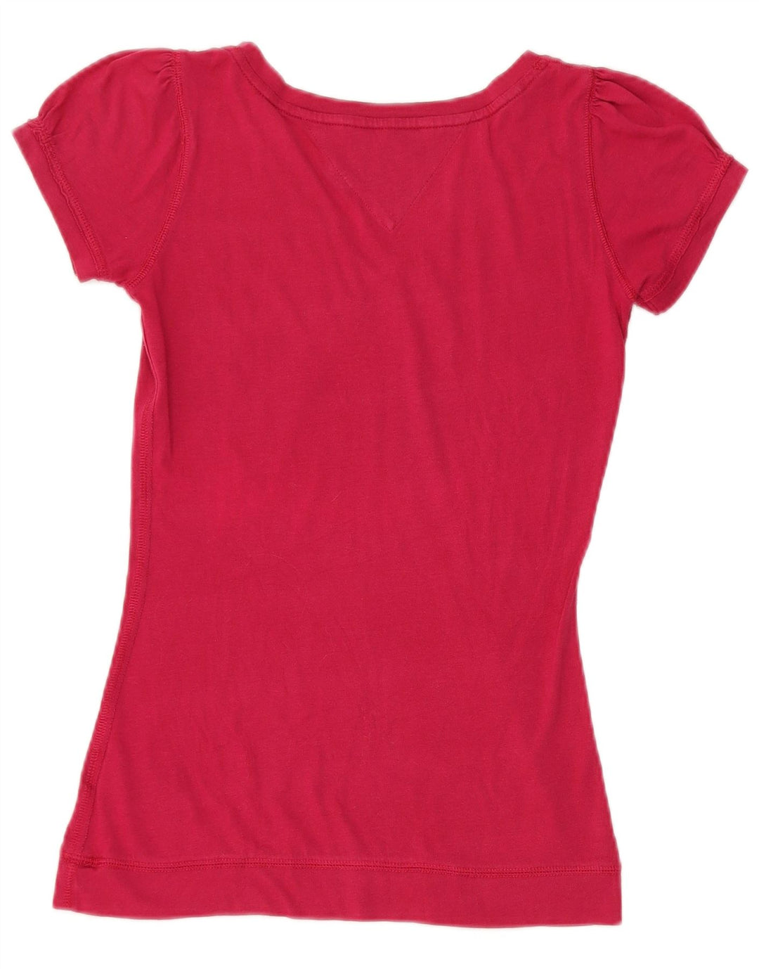 TOMMY HILFIGER T-Shirt Femme Top UK 8 Small Rose Coton