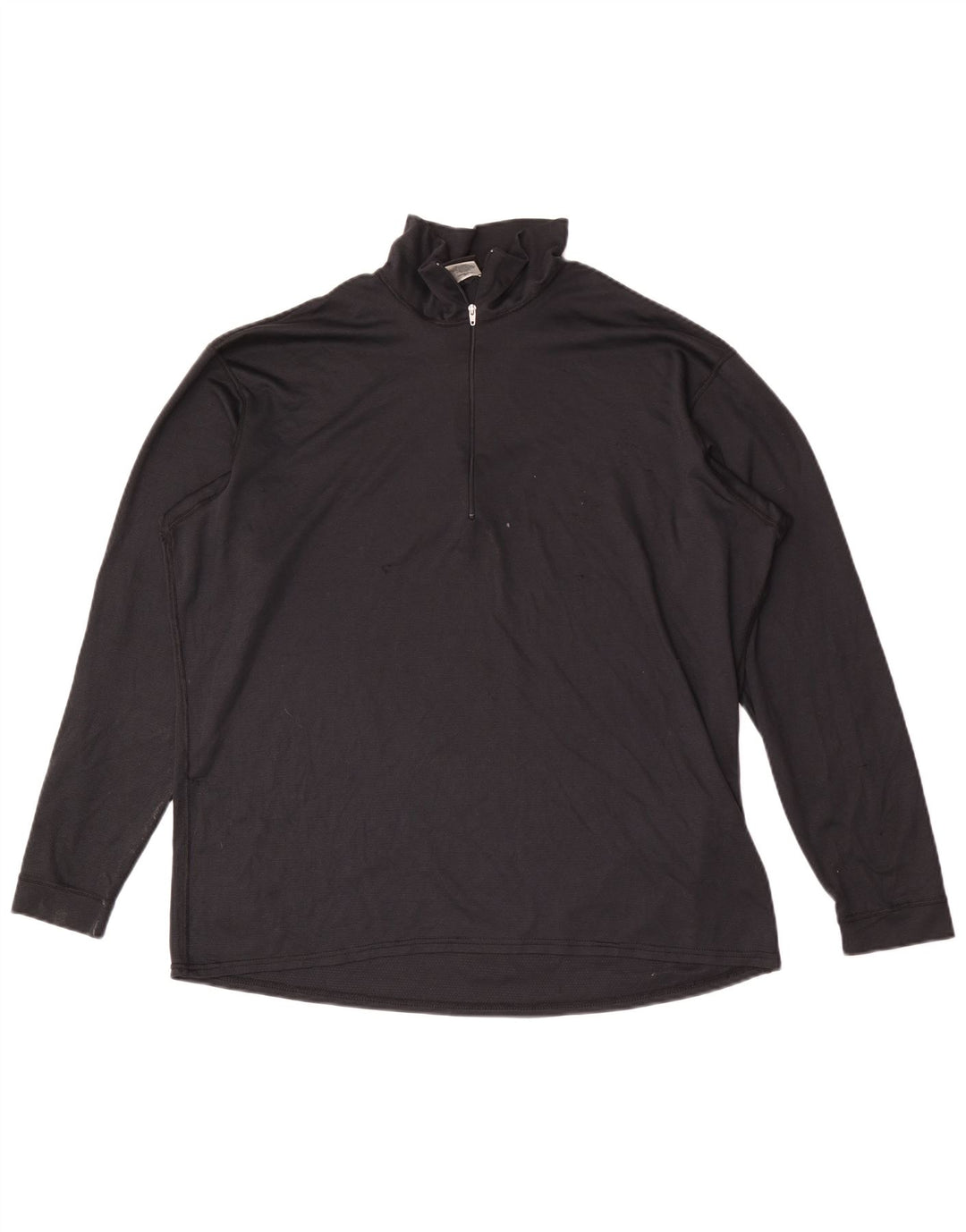 Patagonia Homme Zip Neck Pullover Survêtement Top XL Noir Polyester