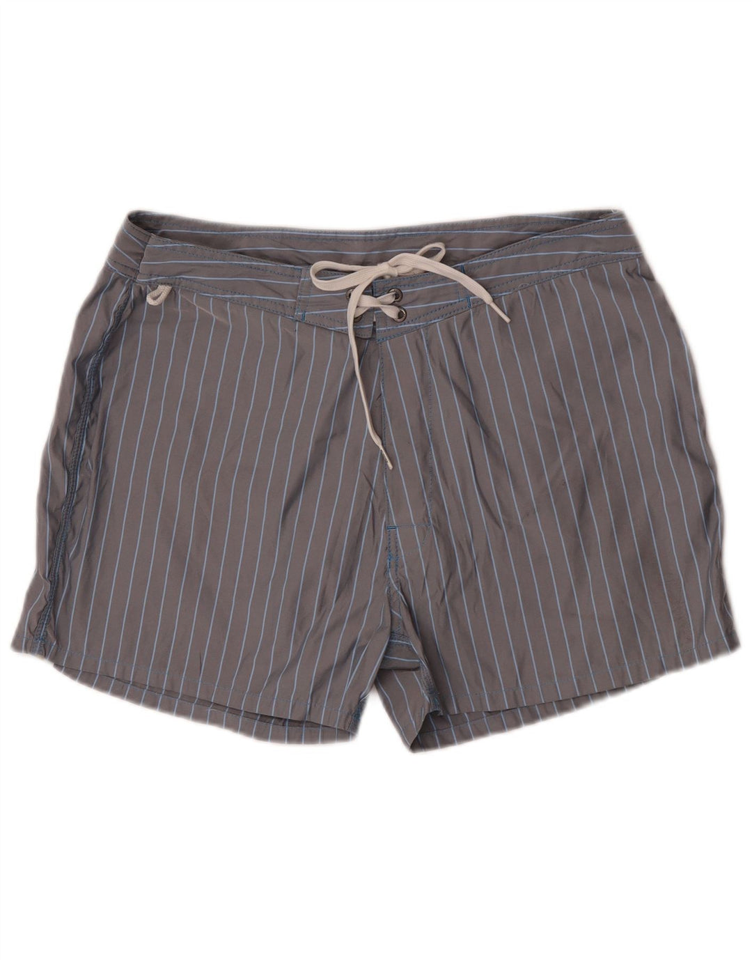 Sundek Short de bain pour homme en polyester à fines rayures gris