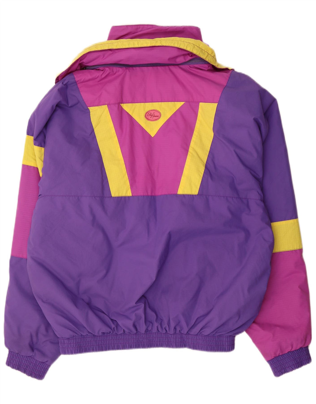 veste de ski homme vintage IT 54 XL Violet Colourblock Polyamide