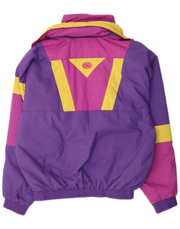 veste de ski homme vintage IT 54 XL Violet Colourblock Polyamide