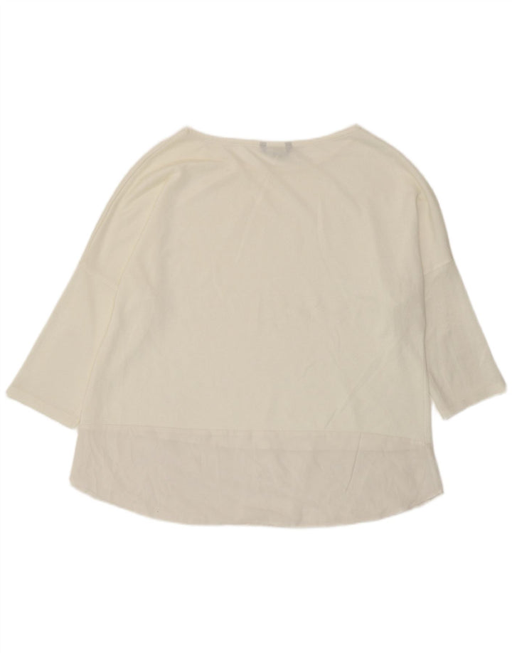 Marks & Spencer Haut à manches 3/4 pour femme UK 18 XL Blanc cassé