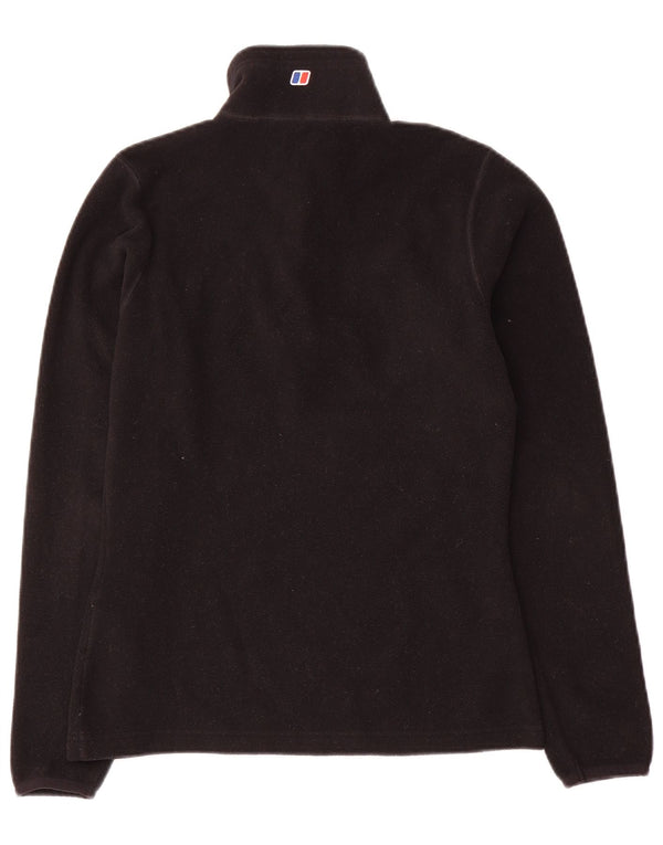 Berghaus Pull polaire à col zippé pour femme UK 8 Small Noir Polyester