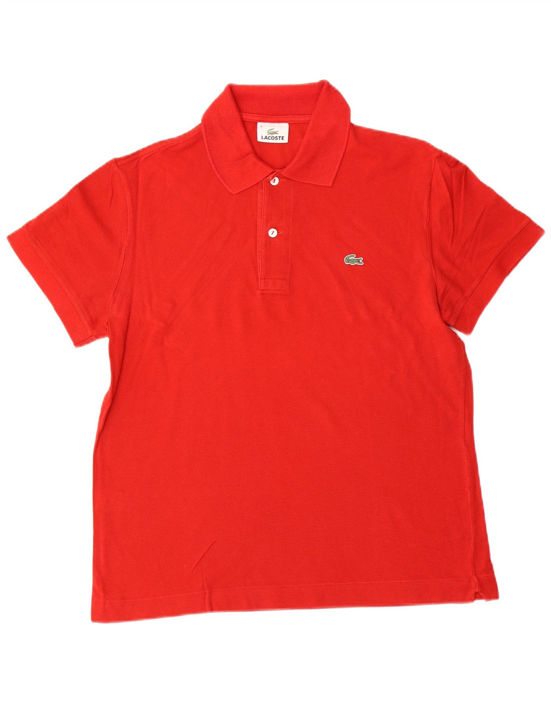 LACOSTE Polo Homme Taille 4 Coton Rouge Moyen