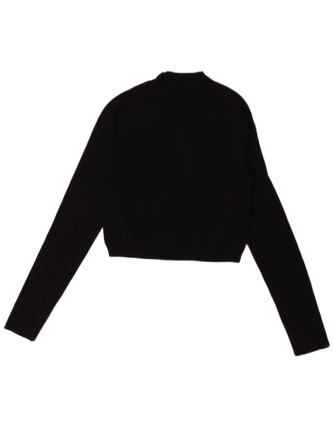 Cos Pull court à col roulé pour femme UK 10 Petit Noir Polyamide