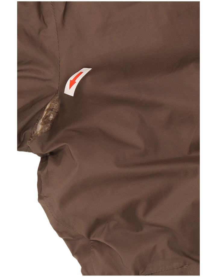 K-Way Manteau matelassé réversible à capuche surdimensionné pour femme UK 8 Small Noir