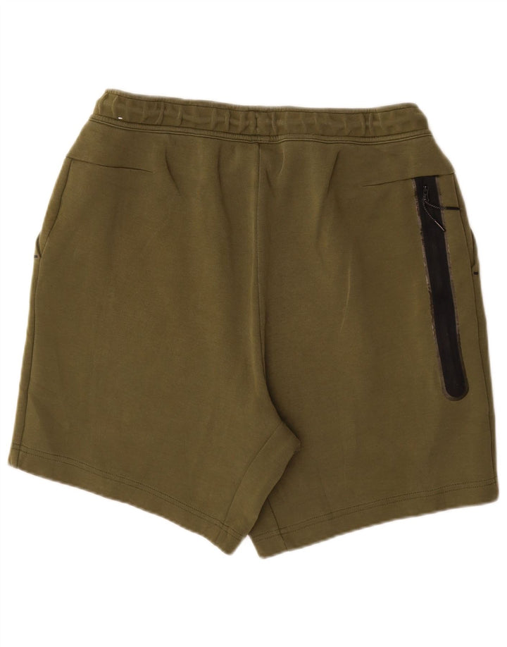 Nike Short de sport pour homme en coton kaki Taille L