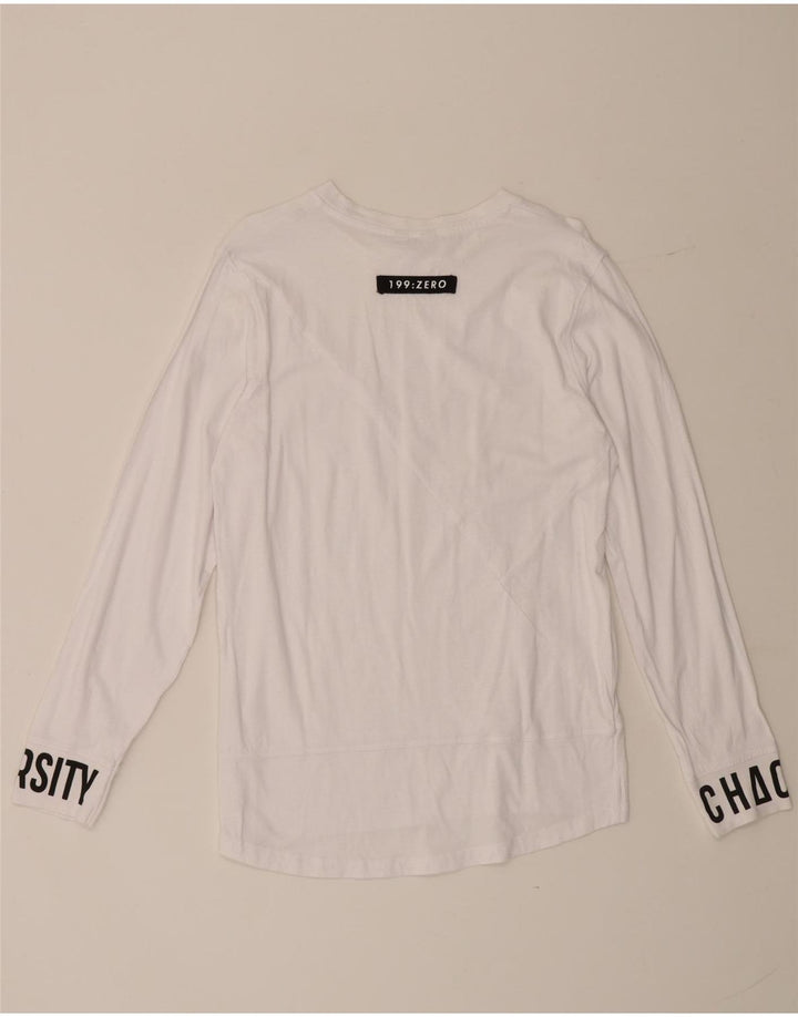Jack & Jones Haut graphique à manches longues pour hommes, petit blanc