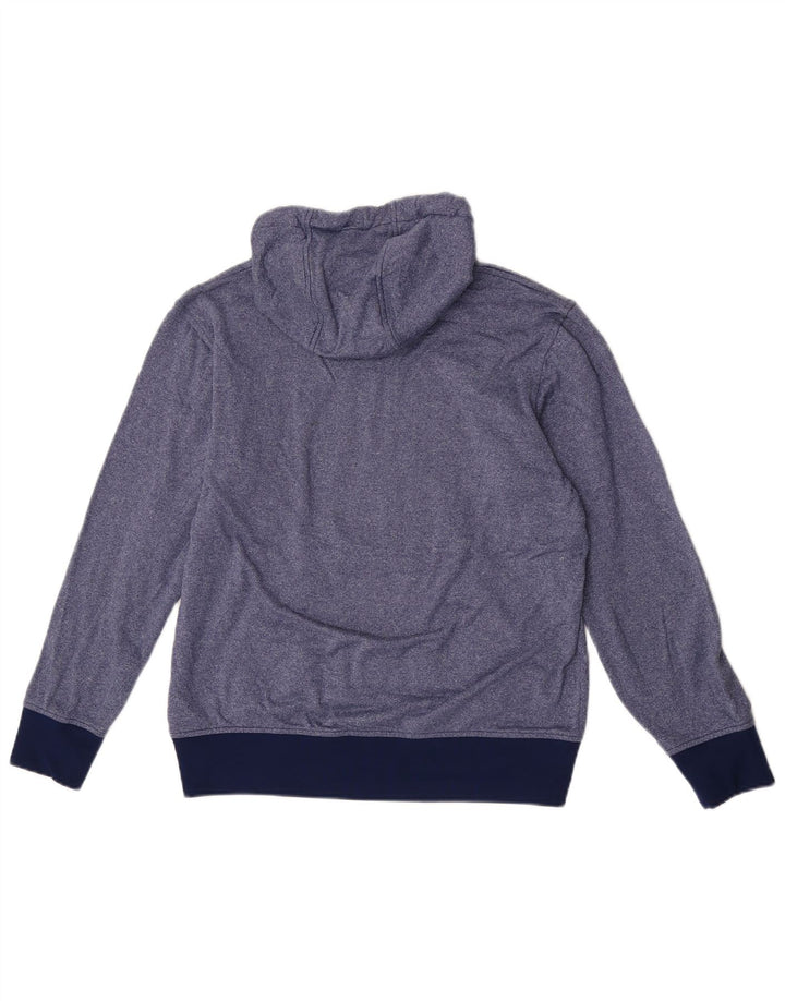 Adidas Pull à capuche pour femme UK 14 Polyester moucheté bleu moyen