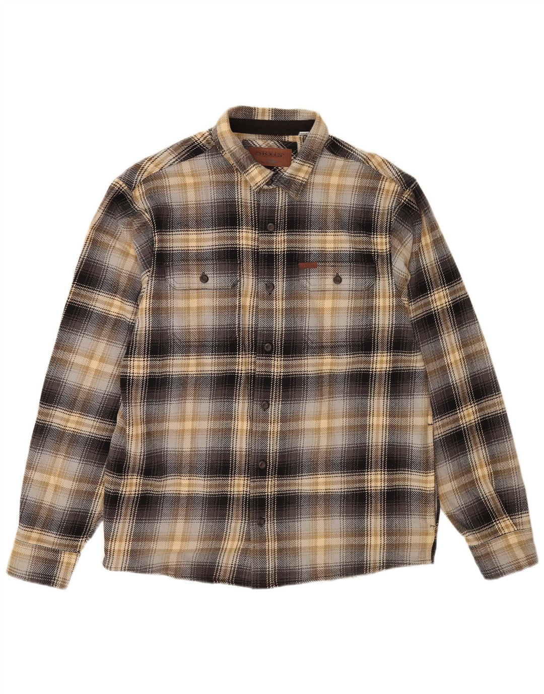 Orvis Chemise en flanelle pour homme Grand coton à carreaux multicolore