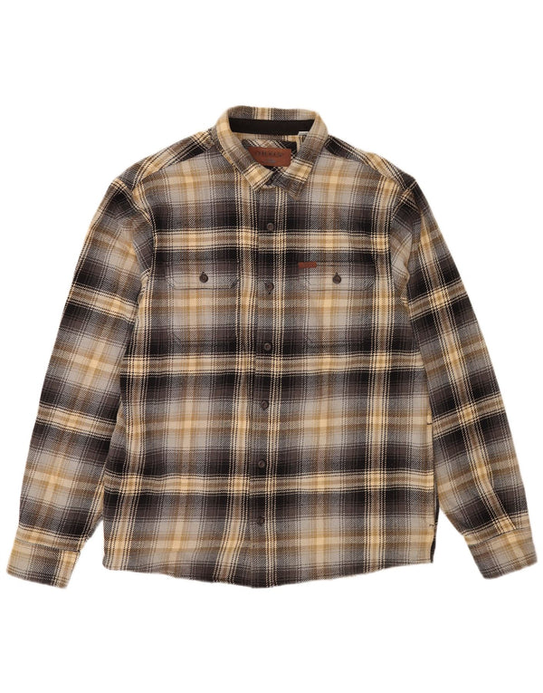 Orvis Chemise en flanelle pour homme Grand coton à carreaux multicolore