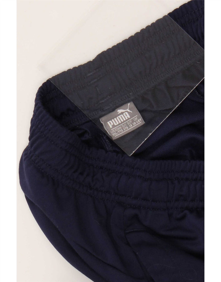 Puma Pantalon de Survêtement Garçon 15-16 ans Bleu Marine Polyester