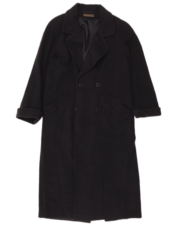 Marks & Spencer Manteau double boutonnage pour femme UK 10 Petite laine noire