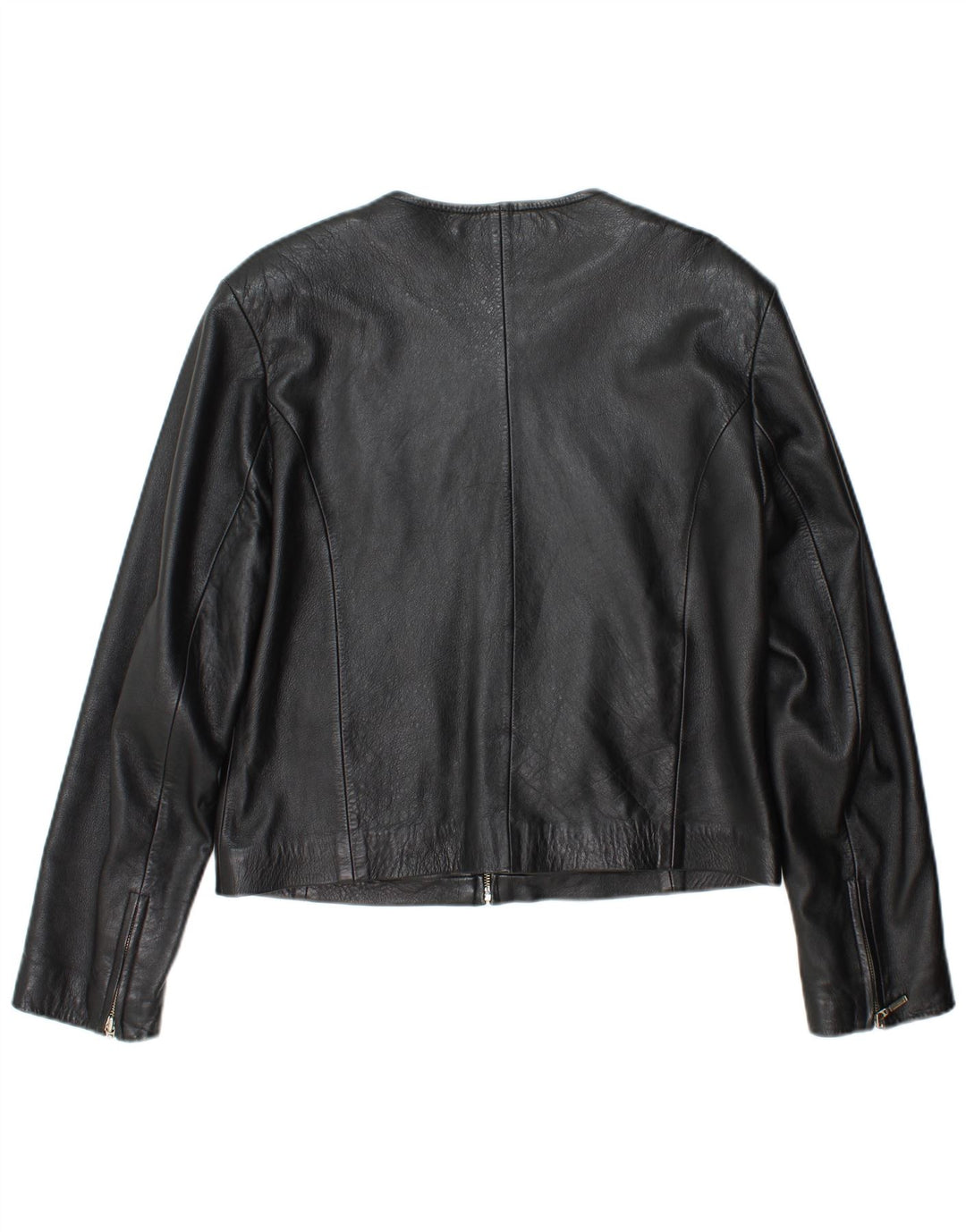 RABERG Veste en cuir crop femme EU 42 Grand cuir noir