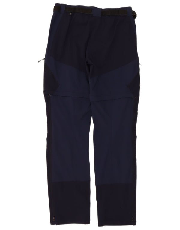 Forclaz Pantalon Cargo Droit Homme W32 L31 Bleu Marine