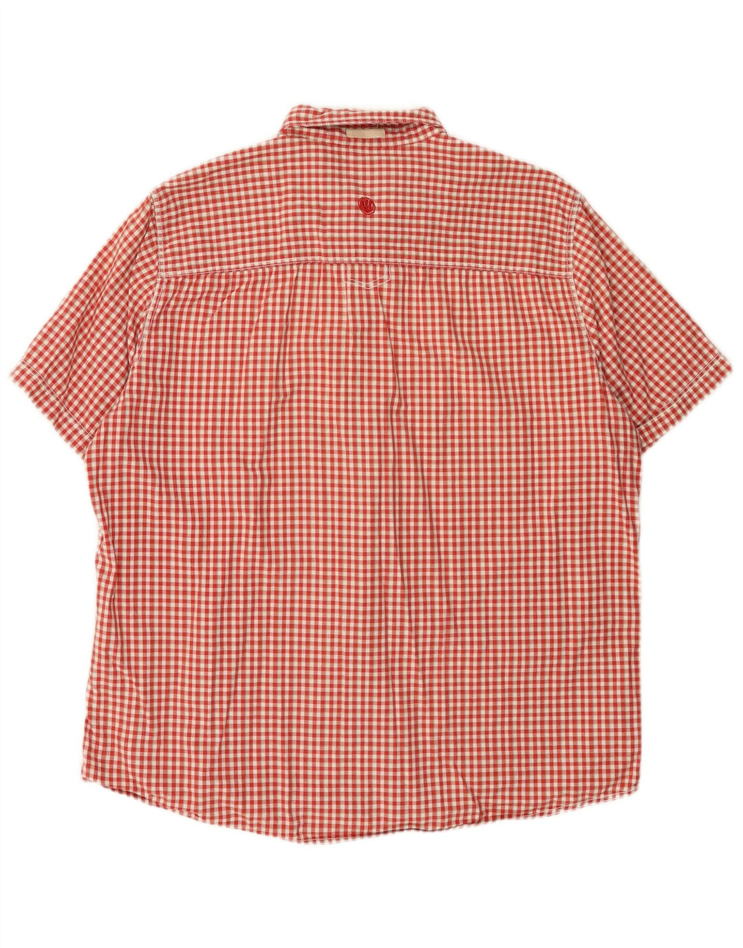 Chemise à manches courtes pour hommes Fat Face XL en coton vichy rouge