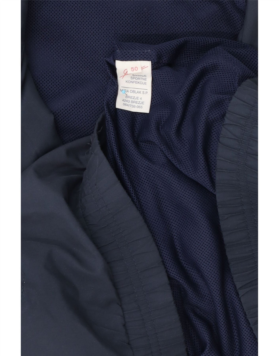 vintage Mens Survêtement Top Veste IT 50 Medium Navy Blue Colourblock