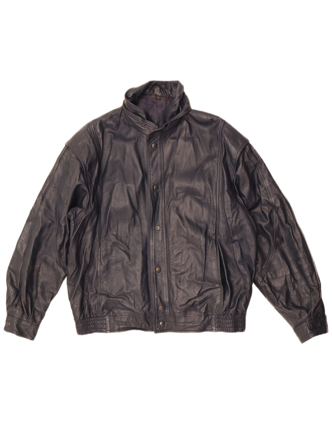 Sterling Veste en cuir pour homme UK 40 Grand cuir bleu marine