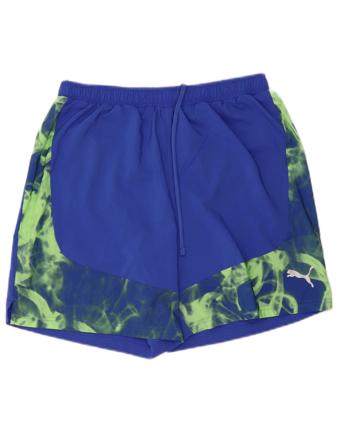 PUMA Short de Sport Homme Bleu Moyen Camouflage Polyester