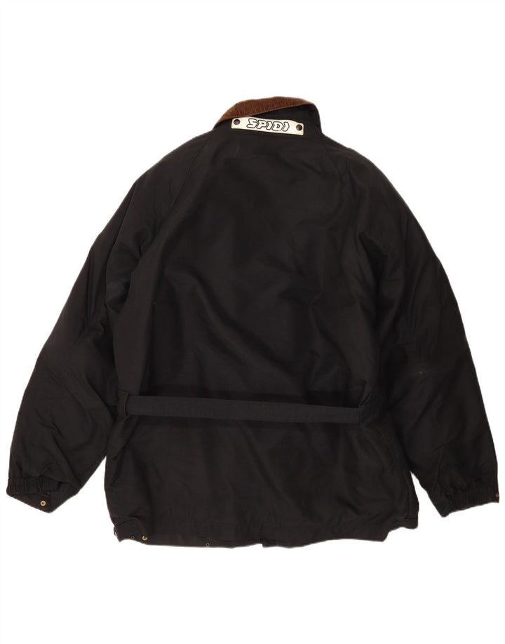Spidi Veste utilitaire graphique pour homme UK 40 Large Noir Colorblock Polyester