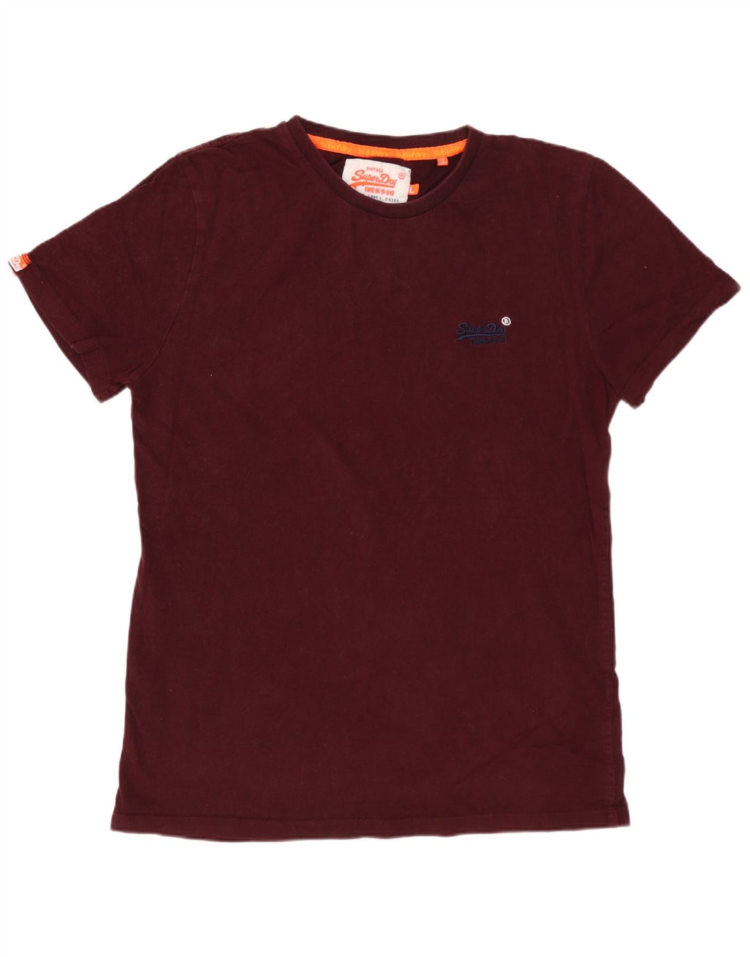 SUPERDRY T-Shirt Homme Top Large Bordeaux Coton