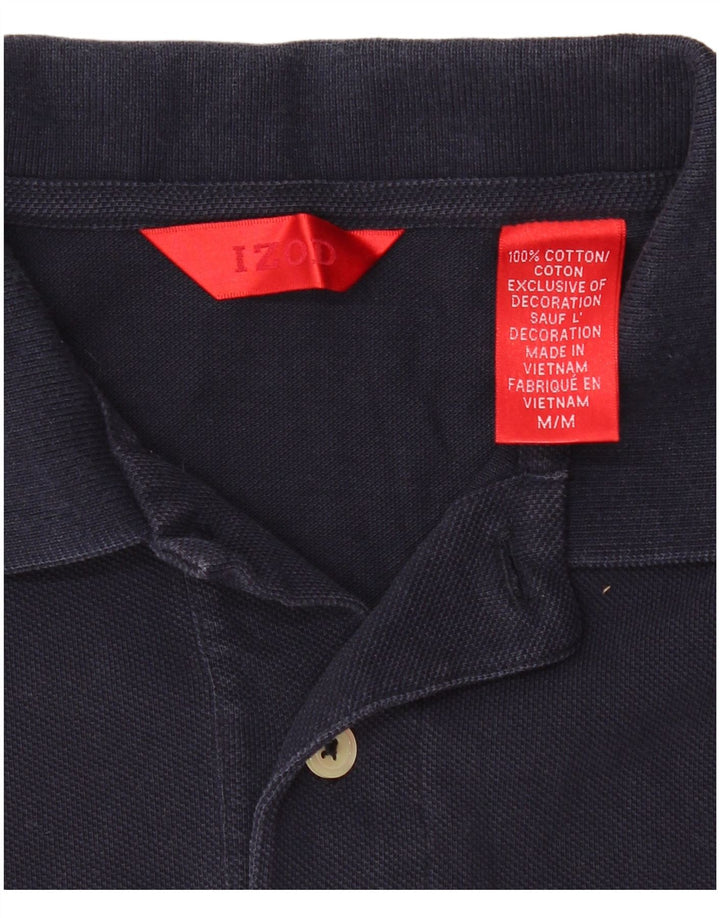 IZOD Polo Homme Bleu Marine Moyen Coton