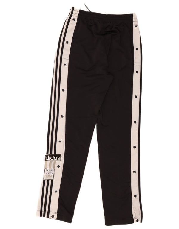 Adidas Pantalon de survêtement pour femme UK 8 Small Noir Colourblock Polyester