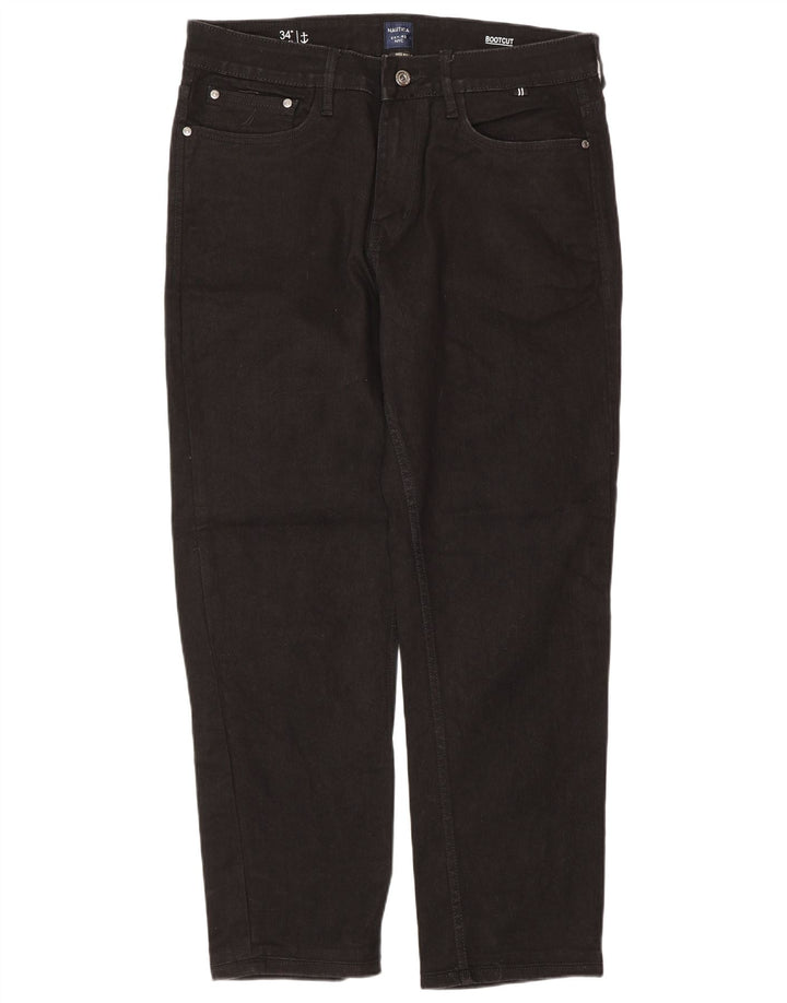 Nautica Jean bootcut homme W34 L30 coton noir