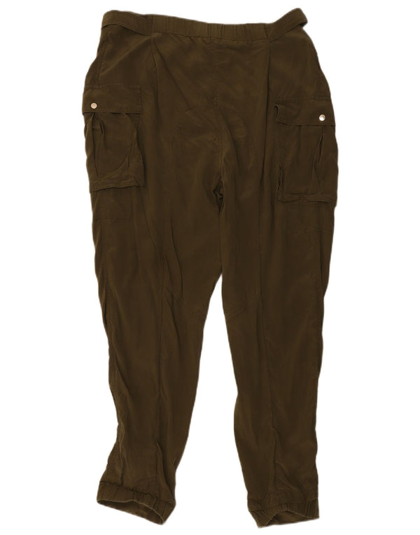 Ted Baker Pantalon cargo taille haute pour femme Taille 3 Medium W34 L28 Kaki