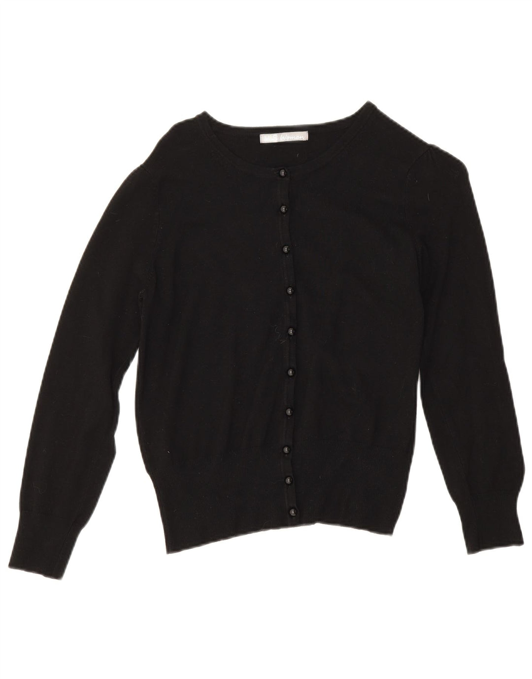 Marks & Spencer Pull Cardigan Femme UK 12 Medium Noir Viscose