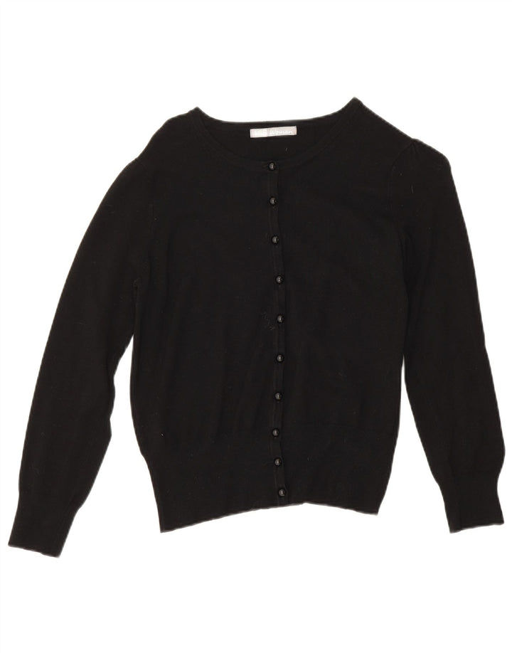 Marks & Spencer Pull Cardigan Femme UK 12 Medium Noir Viscose
