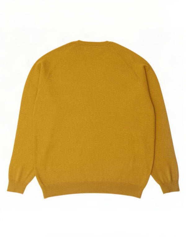 Superdry Pull ras du cou pour homme 2XL Jaune Coton
