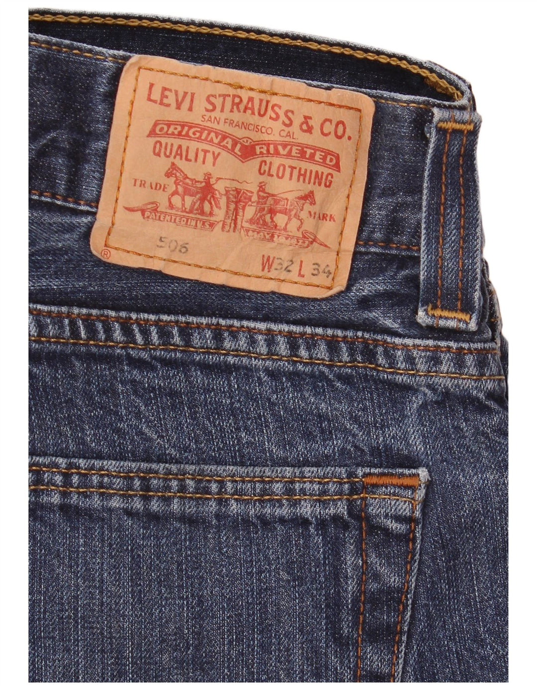 Levi's Jean Droit 506 Homme W32 L32 Bleu