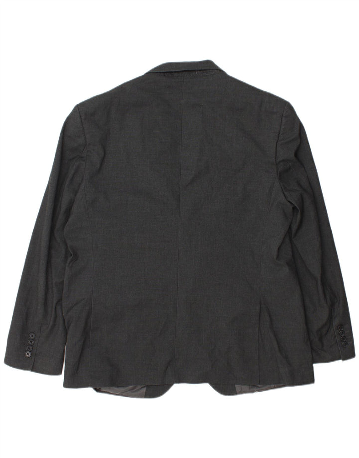 Marks & Spencer Veste blazer coupe régulière à 2 boutons pour homme Taille 44 XL Gris