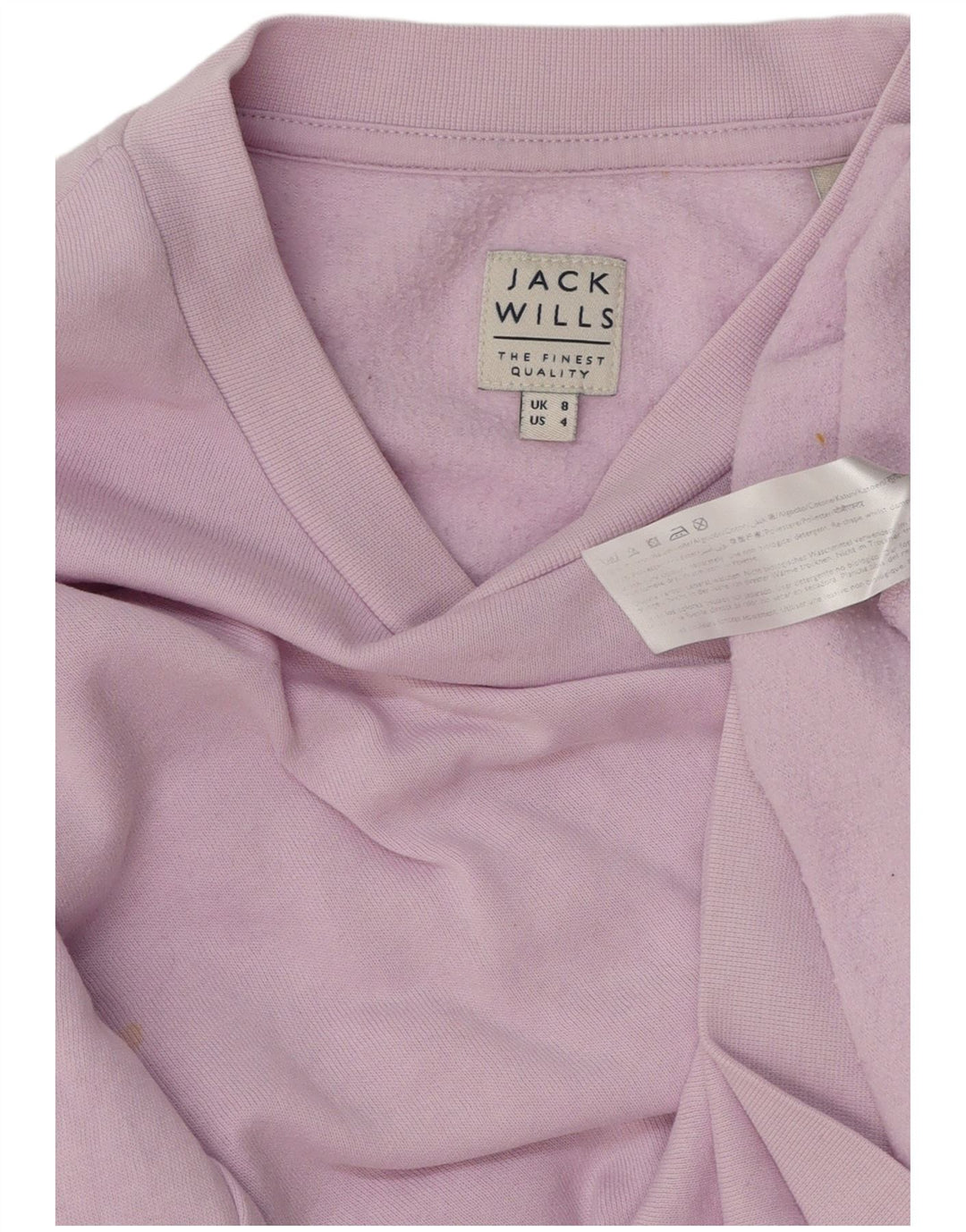 Jack Wills Sweat-shirt pour femme UK 8 Small Violet Coton