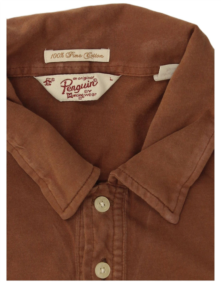 PENGUIN Polo Homme Grand Marron Coton