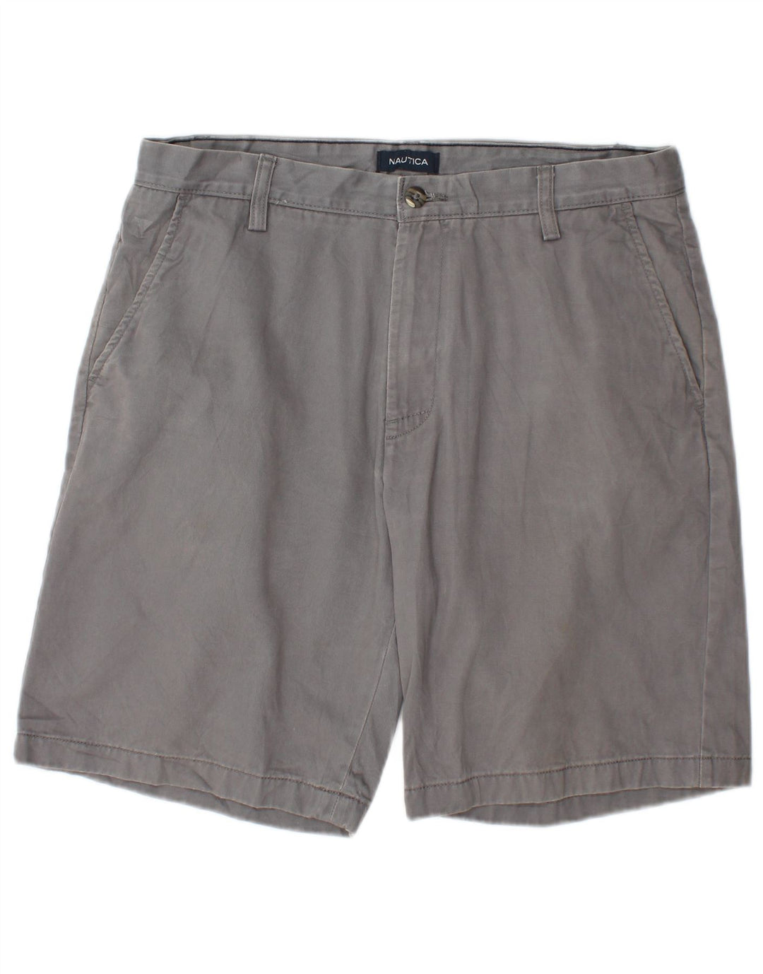 Nautica Short Chino Homme W32 Coton Gris Moyen