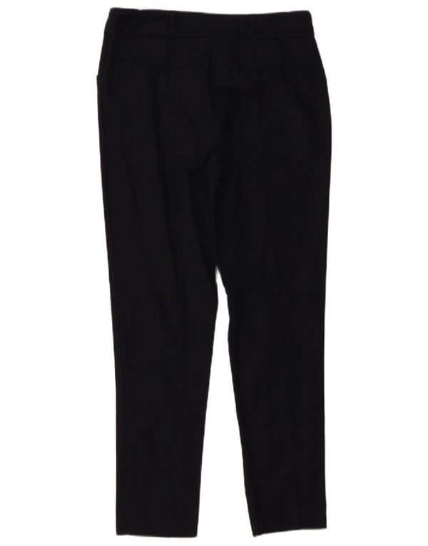 Oasis Pantalon Chino Slim Femme UK 8 Small W30 L27 Bleu Marine Coton