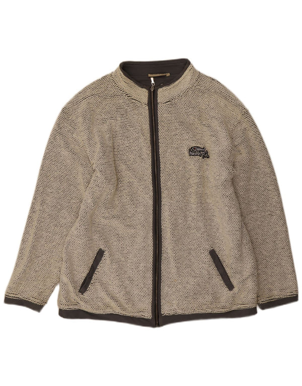 Weird Fish Veste de survêtement pour homme en coton beige Taille L