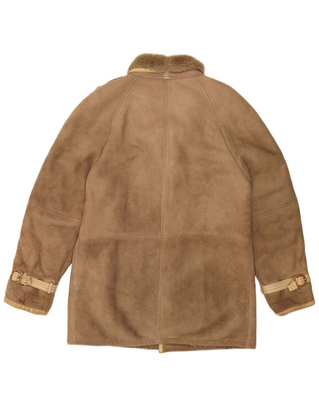 veste en peau de mouton homme vintage IT 52 XL peau de mouton beige