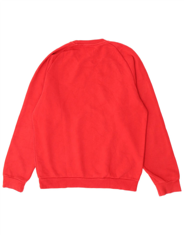 Adidas Sweat-shirt pour homme en coton rouge moyen