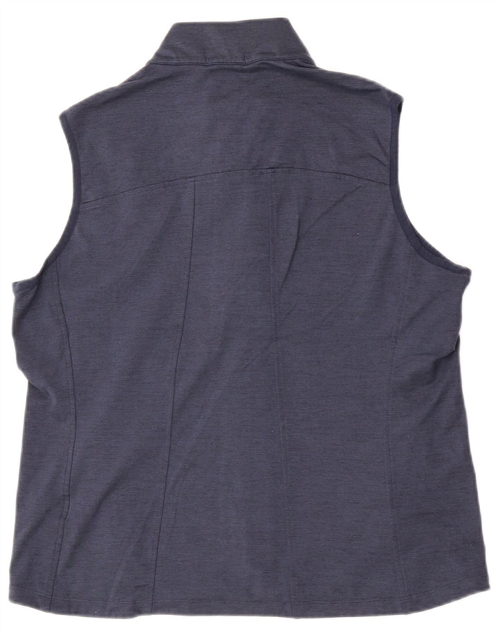 Puma Veste de survêtement sans manches pour femme UK 16 Large Bleu marine