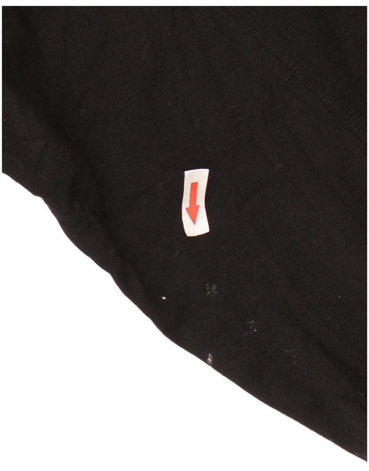 Zara Sweat-shirt surdimensionné à manches 3/4 pour femme UK 14 Noir moyen